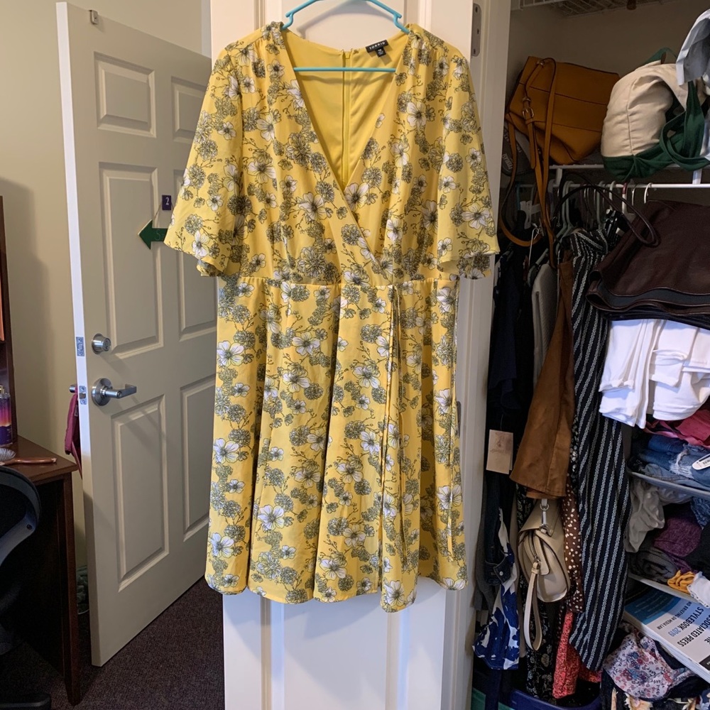 Floral Yellow Dress!!